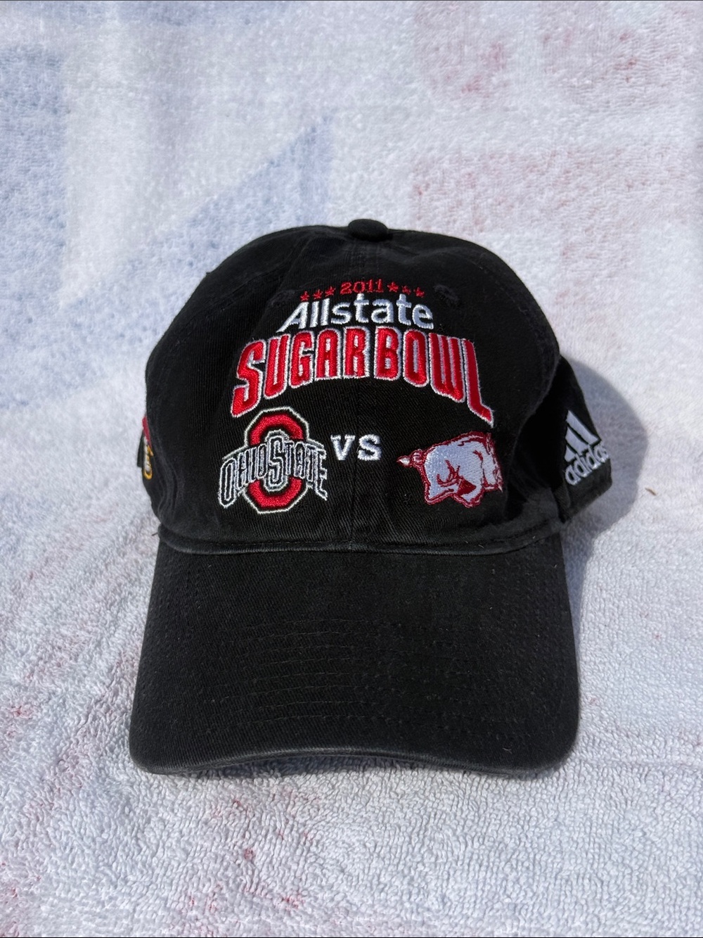 2011 Allstate Sugar Bowl Black Embroidered Baseball Cap